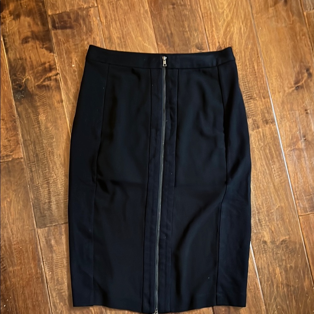 BCBGMaxAzria Black Pencil Skirt Knee-Length Work